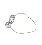 おねえさんの文字なしスタンプ（個別スタンプ：25）