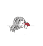 おねえさんの文字なしスタンプ（個別スタンプ：26）
