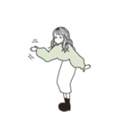 おねえさんの文字なしスタンプ（個別スタンプ：31）