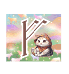 ルーン猫（個別スタンプ：1）