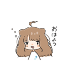 彼女は猫っぽい（個別スタンプ：1）
