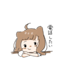 彼女は猫っぽい（個別スタンプ：10）