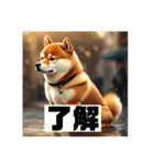 男らしい柴犬シリーズ2（個別スタンプ：15）