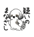 シーズー犬【親】Black ＆ White（個別スタンプ：17）