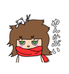 白と黒のかごしま弁スタンプ2（個別スタンプ：3）