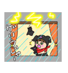 白と黒のかごしま弁スタンプ2（個別スタンプ：21）