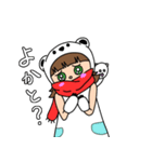 白と黒のかごしま弁スタンプ2（個別スタンプ：23）