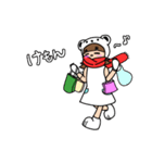 白と黒のかごしま弁スタンプ2（個別スタンプ：33）