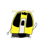 yellow and purple trains（個別スタンプ：17）