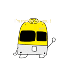 yellow and purple trains（個別スタンプ：23）