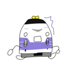 yellow and purple trains（個別スタンプ：40）