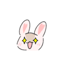 ウサギさんと一緒（個別スタンプ：1）