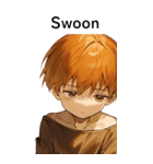 全て同じセリフ【Swoon】  1（個別スタンプ：9）