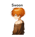 全て同じセリフ【Swoon】  1（個別スタンプ：21）