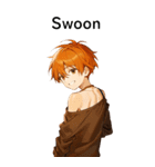 全て同じセリフ【Swoon】  1（個別スタンプ：24）