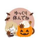 モノトーンGirlyちゃん・ハロウィン（個別スタンプ：28）