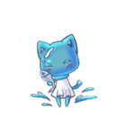 滴る猫の気分（個別スタンプ：4）