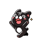 待ち合わせに使える黒フレブルちゃん（個別スタンプ：3）