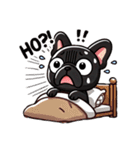 待ち合わせに使える黒フレブルちゃん（個別スタンプ：4）