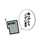 パソコンのenter♡（個別スタンプ：2）