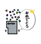 パソコンのenter♡（個別スタンプ：15）