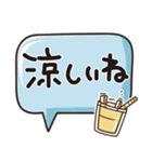 はな子✿大人のシンプル吹き出しでご挨拶。（個別スタンプ：36）