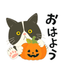 【ぶーにゃん】毎日使う【ハロウィンver.】（個別スタンプ：2）