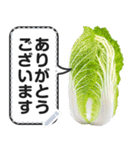 リアルな野菜で挨拶・会話をしよう！（個別スタンプ：1）