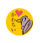 目力の強いトリ（個別スタンプ：1）