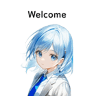 全て同じセリフ【Welcome】（個別スタンプ：1）