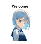 全て同じセリフ【Welcome】（個別スタンプ：5）