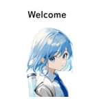 全て同じセリフ【Welcome】（個別スタンプ：6）