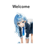 全て同じセリフ【Welcome】（個別スタンプ：7）