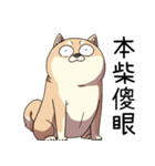 過剰反応する柴犬（個別スタンプ：4）