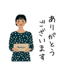 【シンプル】大人女子/敬語/気づかい/丁寧（個別スタンプ：8）