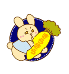 うさちゃんのアップリケ（個別スタンプ：5）