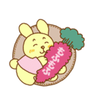 うさちゃんのアップリケ（個別スタンプ：26）