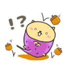 おいも ねこ 文字無し 秋（個別スタンプ：22）