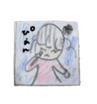 女の子のピンピン（個別スタンプ：2）