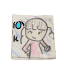 女の子のピンピン（個別スタンプ：8）