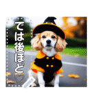 【ハロウィン】コスプレ初心者☆犬（個別スタンプ：14）