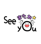 【英語】祝！手描き文字♡100（個別スタンプ：4）