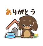 愛犬★ダックスフンドdeご挨拶【毎日】（個別スタンプ：5）