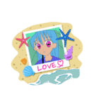 女の子の挨拶いろいろ（個別スタンプ：3）