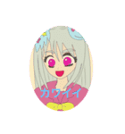 挨拶スタンプガールズ（個別スタンプ：6）