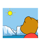 はいいろくまと夏 4（個別スタンプ：6）