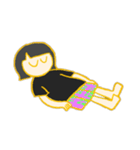 lazy girl⚡️（個別スタンプ：14）