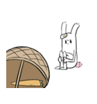 下腹うさぎ（個別スタンプ：25）