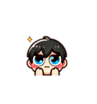 可愛いキャラクタースタンプ(表情のみver.)（個別スタンプ：4）