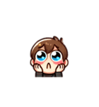可愛いキャラクタースタンプ(表情のみver.)（個別スタンプ：14）